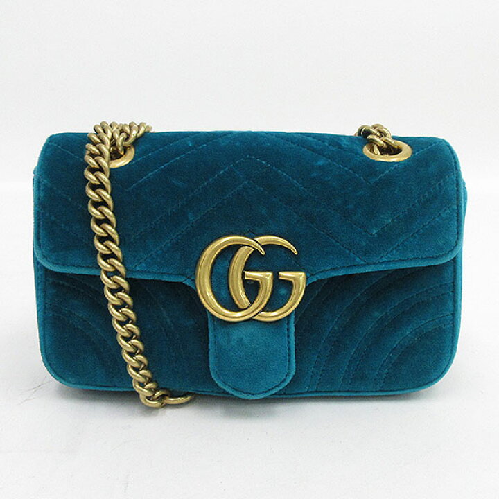 楽天市場】GUCCI(グッチ) GGマーモント チェーン ショルダー バッグ  