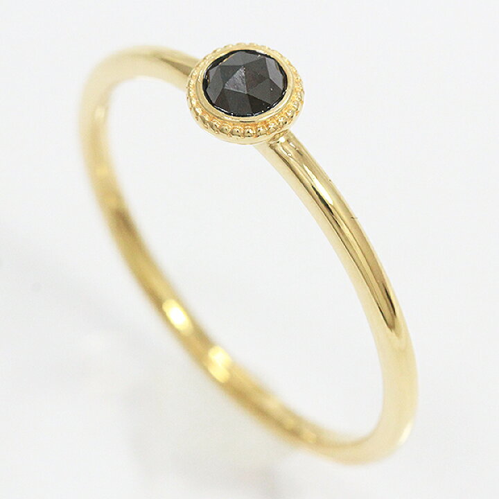楽天市場】agete(アガット) リング ブラックダイヤモンド 0.10ct 13号 