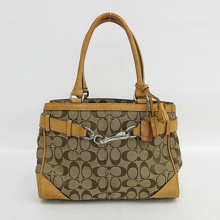 楽天市場】COACH(コーチ) シグネチャー トート バッグ FS8K06 ベージュ 