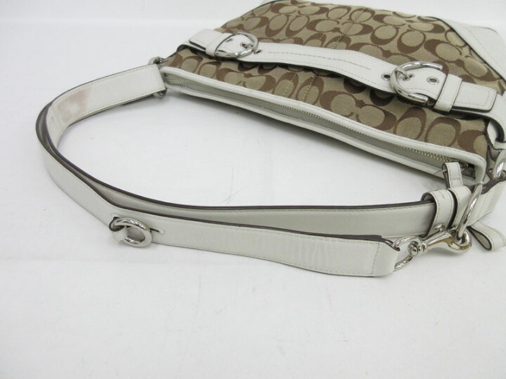 楽天市場】COACH(コーチ) シグネチャー ショルダーバッグ F07077 白 