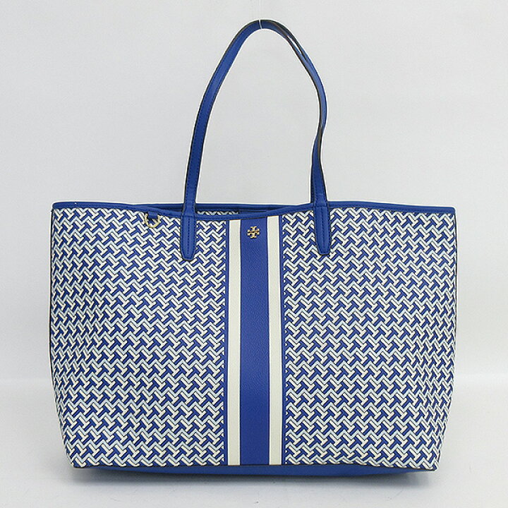 楽天市場】TORY BURCH(トリーバーチ) 幾何学模様 トートバッグ 青 