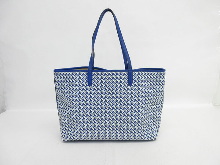 楽天市場】TORY BURCH(トリーバーチ) 幾何学模様 トートバッグ 青 