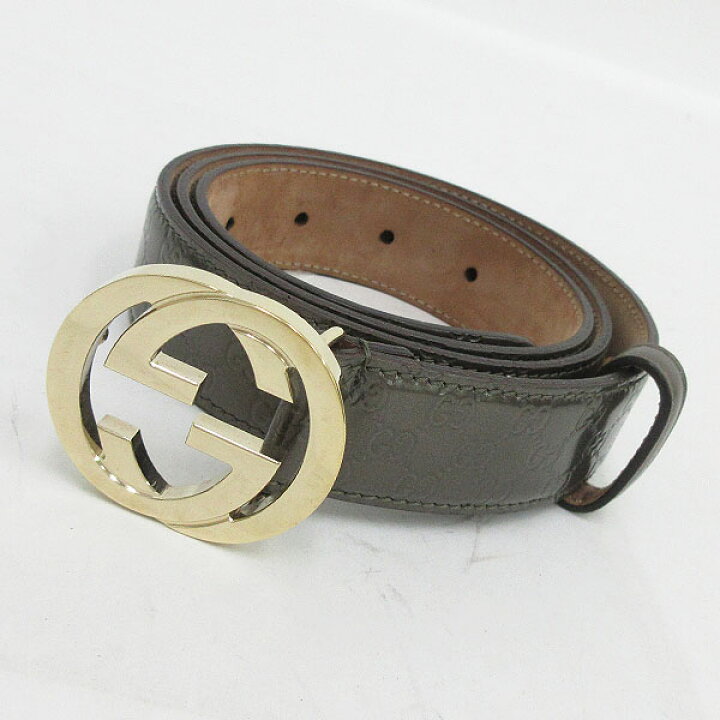 楽天市場】GUCCI(グッチ) GG柄 インターロッキングG ベルト 114874 
