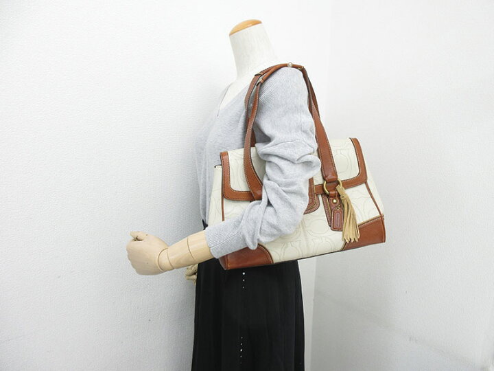 楽天市場】COACH(コーチ) シグネチャー ショルダー バッグ 11332 白 