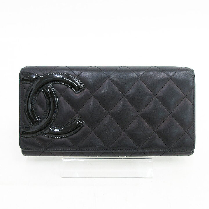 楽天市場】CHANEL(シャネル) カンボンライン 長財布 黒 ブラック 