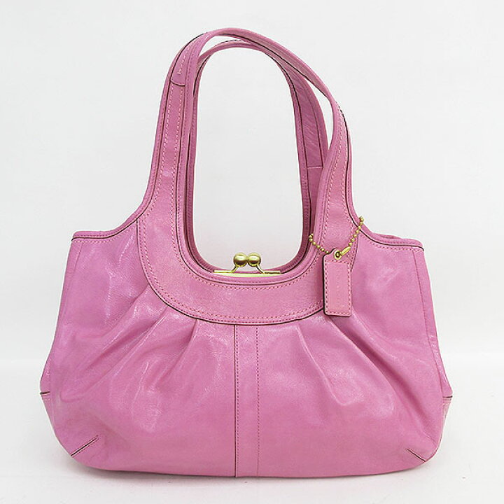 楽天市場】COACH(コーチ) がま口 ハンドバッグ トート 12520 ピンク 