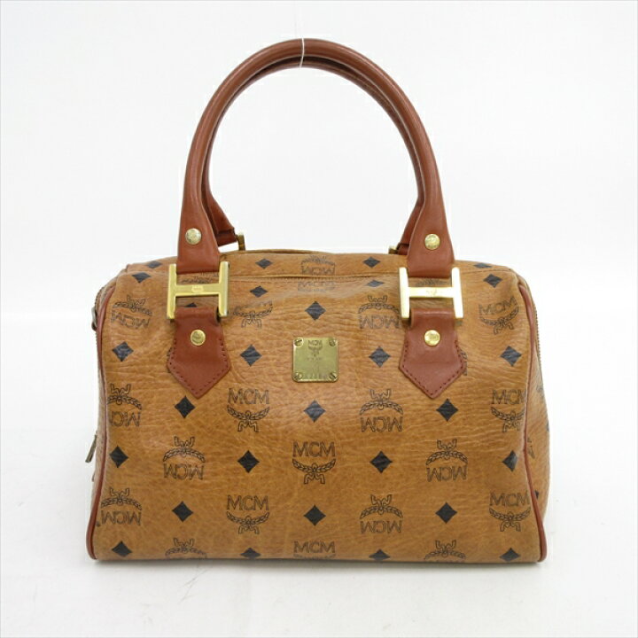 楽天市場】MCM（エムシーエム） ハンドバッグ ボストン 茶 ブラウン 