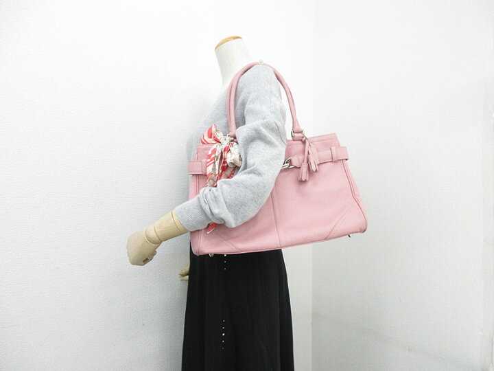 COACH 197 コーチ トートバッグ 肩掛け PVC レザー A4 シグネチャー 