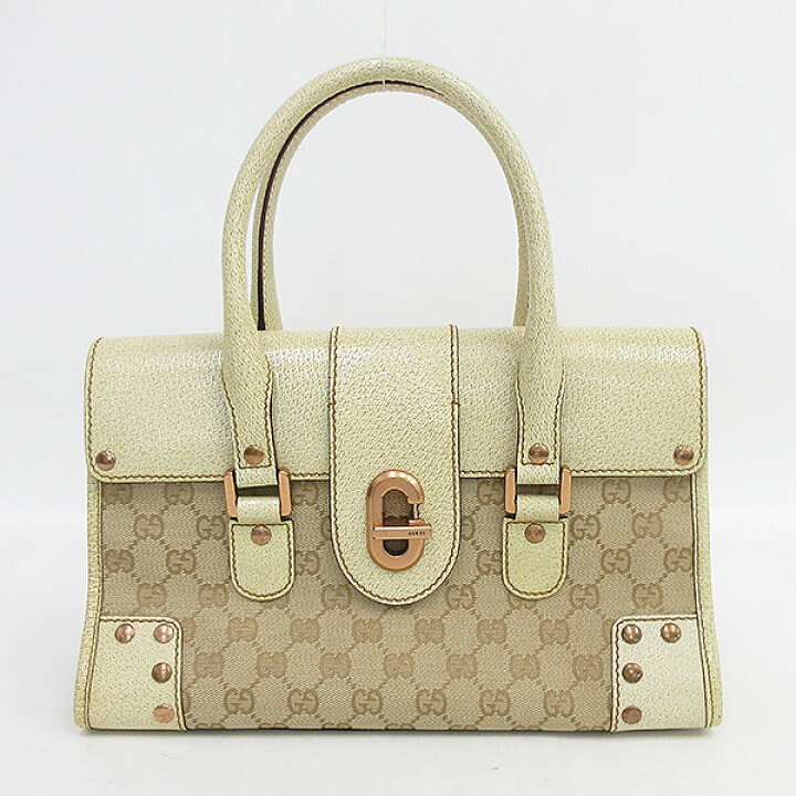 楽天市場】GUCCI(グッチ) ハンドバッグ 124286 ベージュ GGキャンバス 