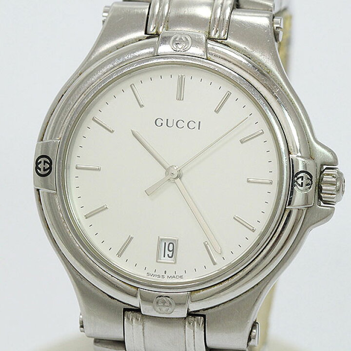 楽天市場】GUCCI(グッチ) デイト 9040M ステンレススチール(SS 