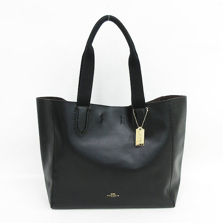 楽天市場】COACH(コーチ) トートバッグ F58660 黒 ブラック レザー 