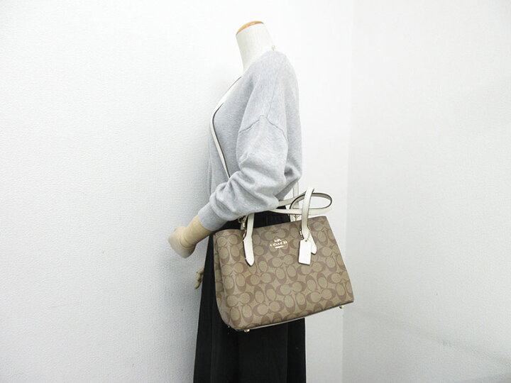 楽天市場】COACH(コーチ) シグネチャー 2WAY ハンド ショルダー バッグ 
