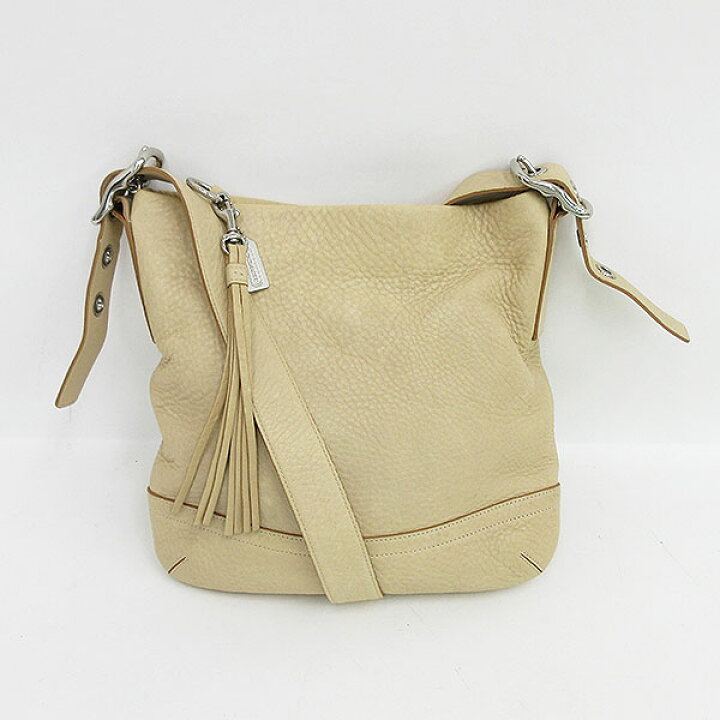 楽天市場】COACH(コーチ) ショルダー バッグ 1427 ベージュ レザー 