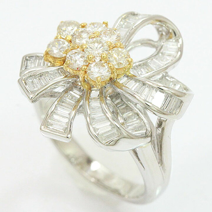 楽天市場】 ダイヤモンド 計1.81ct リング 11.5号/18金イエロー 