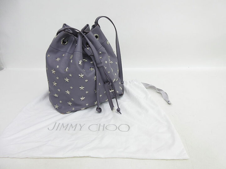 楽天市場】JIMMY CHOO（ジミーチュウ） スタースタッズ 巾着ショルダー 