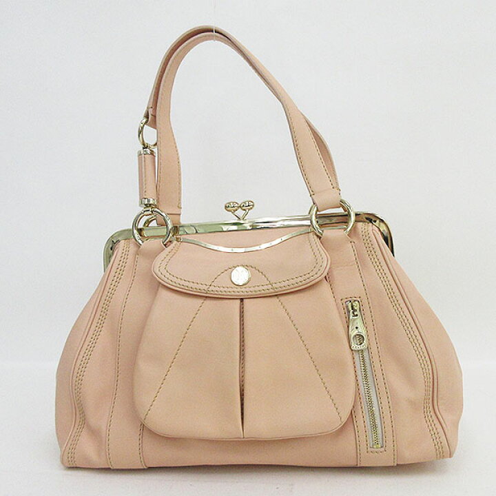 楽天市場】CELINE(セリーヌ) がま口 ハンドバッグ ピンク レザー 