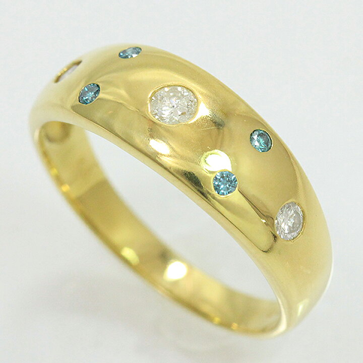 楽天市場】ダイヤモンド /ブルーダイヤモンド（処理） 計0.20ct リング  