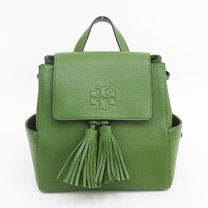 楽天市場】TORY BURCH(トリーバーチ) リュック フリンジ カーキ レザー 