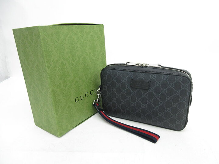 楽天市場】GUCCI(グッチ) GGスプリーム セカンドバッグ クラッチ 