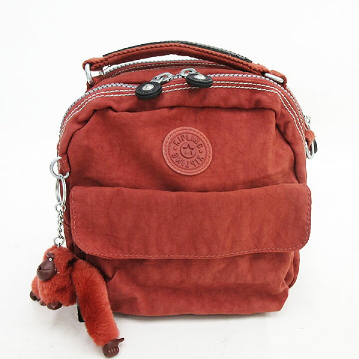 楽天市場】Kipling(キプリング) リュック ショルダー バッグ 茶 