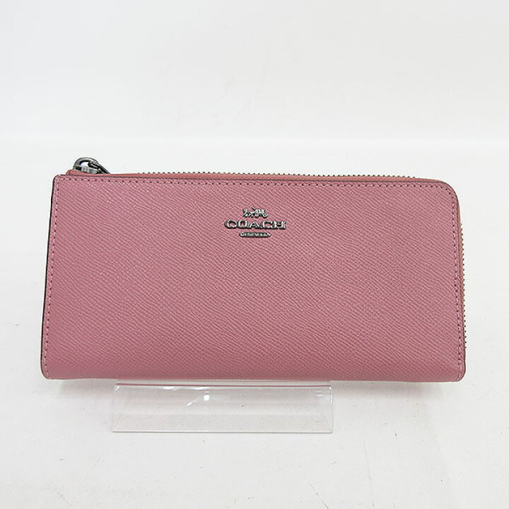 楽天市場】COACH(コーチ) L字ファスナー長財布 39746 ピンク レザー 