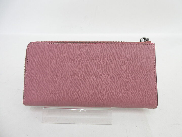 楽天市場】COACH(コーチ) L字ファスナー長財布 39746 ピンク レザー 