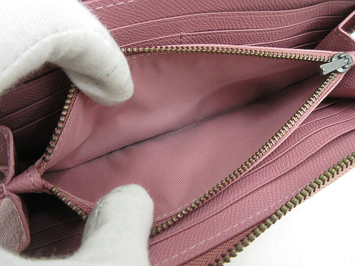 楽天市場】COACH(コーチ) L字ファスナー長財布 39746 ピンク レザー 