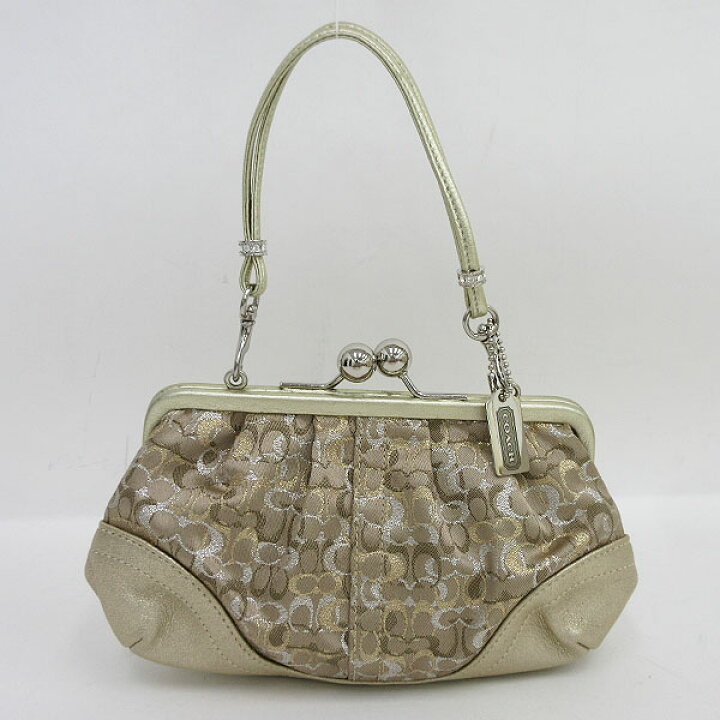 楽天市場】COACH(コーチ) ミニシグネチャー がま口 ポーチ 3597 
