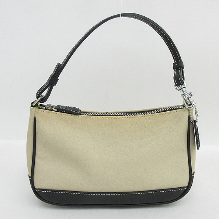 楽天市場】COACH(コーチ) アクセサリーポーチ 7769 ベージュ×黒  