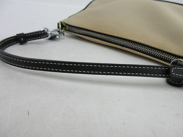 楽天市場】COACH(コーチ) アクセサリーポーチ 7769 ベージュ×黒  