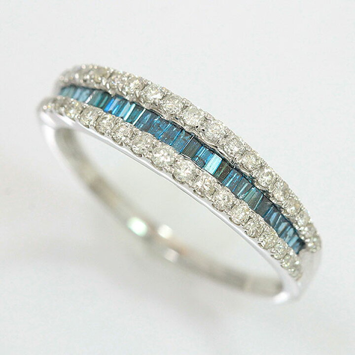楽天市場】リング ブルーダイヤモンド（処理） ダイヤモンド 計0.50ct 