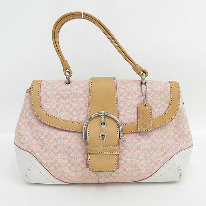 楽天市場】COACH(コーチ) ミニシグネチャー ハンドバッグ 6349 ピンク 