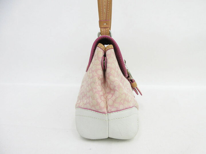 楽天市場】COACH(コーチ) ミニシグネチャー ハンドバッグ 6349 ピンク 