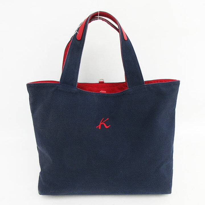 楽天市場】Kitamura(キタムラ ) リバーシブル トートバッグ 紺×赤 