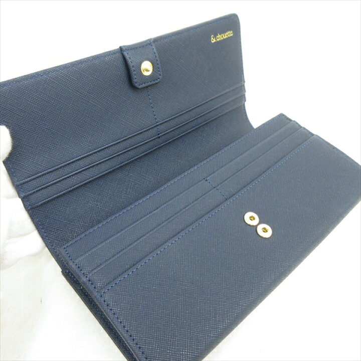 楽天市場】&chouette(アンドシュエット) 長財布 紺 ネイビー PVC 