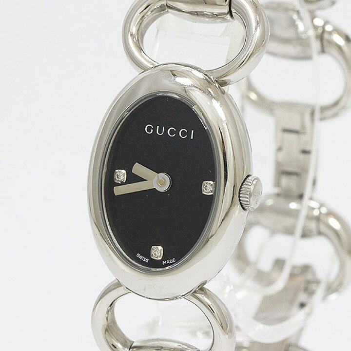 楽天市場】GUCCI(グッチ) トルナヴォーニ 118 黒 ブラック文字盤/3P 