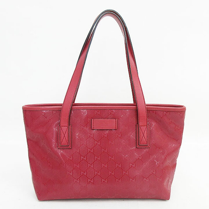 楽天市場】GUCCI(グッチ) GGインプリメ トートバッグ 赤 レッド PVC 