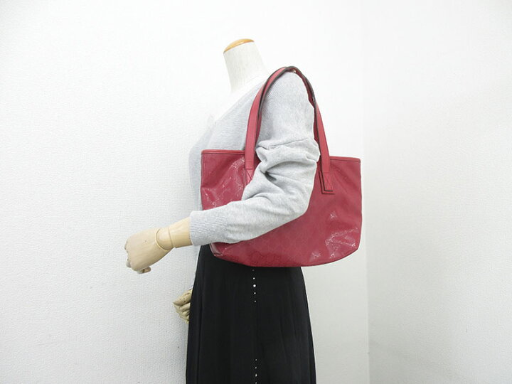 楽天市場】GUCCI(グッチ) GGインプリメ トートバッグ 赤 レッド PVC 