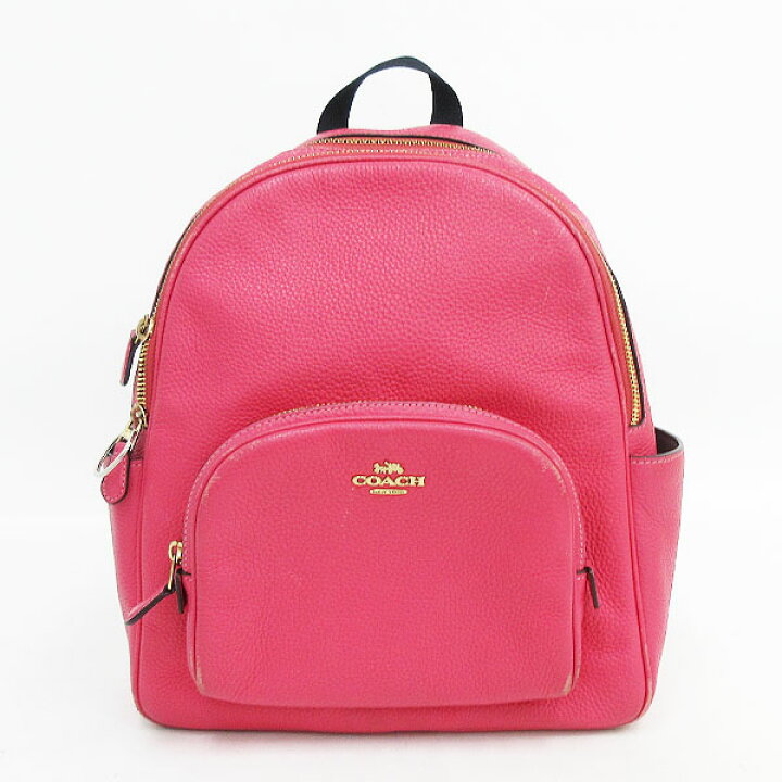 楽天市場】COACH(コーチ) リュック 5666 ピンク レザー【ブランド  