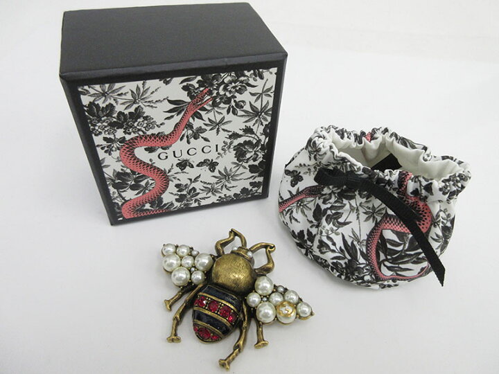 楽天市場】GUCCI(グッチ) ブローチ 蜂モチーフ 【中古】 アクセサリー 