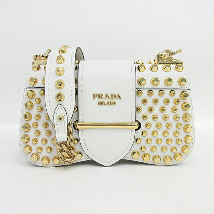 楽天市場】PRADA(プラダ) シドニー スタッズ チェーンショルダーバッグ  