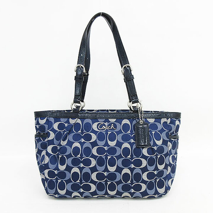 楽天市場】COACH(コーチ) シグネチャー トートバッグ F17676 紺 