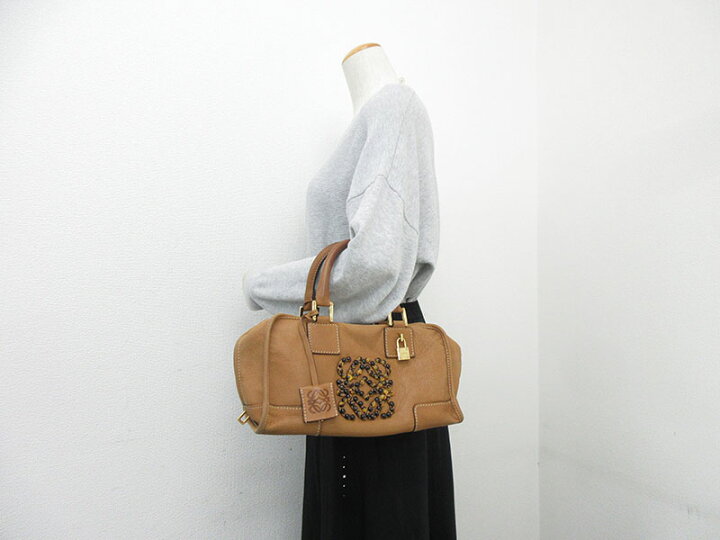楽天市場】LOEWE(ロエベ) アマソナ28 ミニボストン ハンドバッグ 