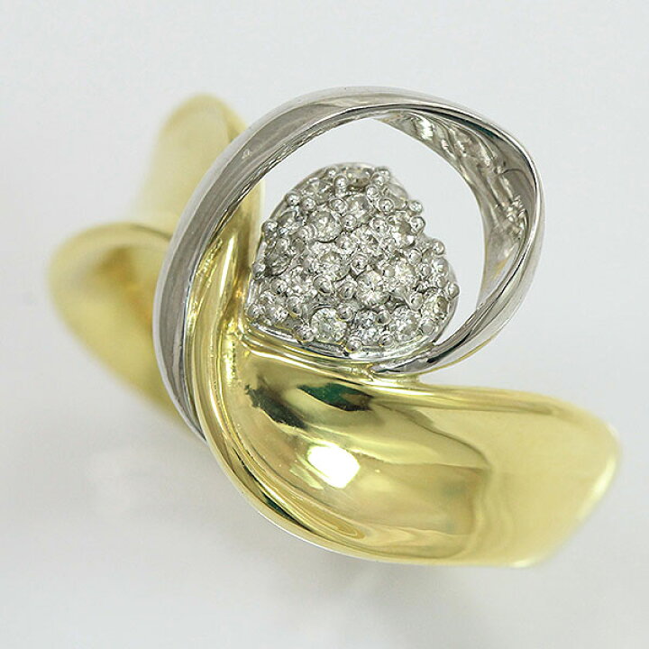 楽天市場】ダイヤモンド 計0.15ct リング 15号 18金イエローゴールド 