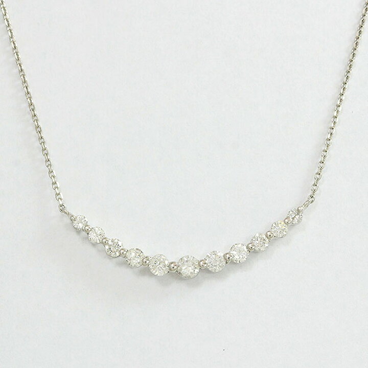 楽天市場】ダイヤモンド 計0.55ct ネックレス プラチナ(Pt850/Pt900  