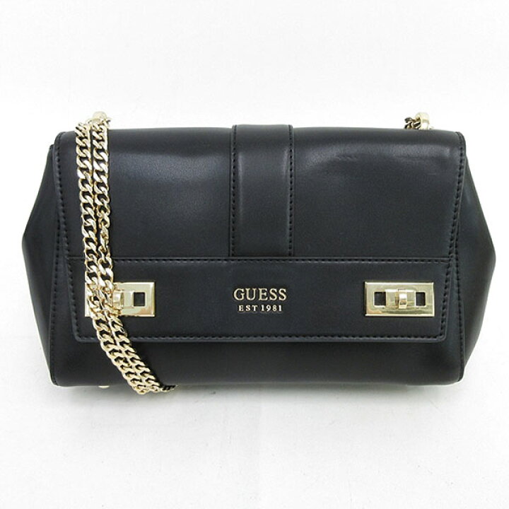 楽天市場】GUESS(ゲス) チェーンショルダーバッグ 黒 ブラック 