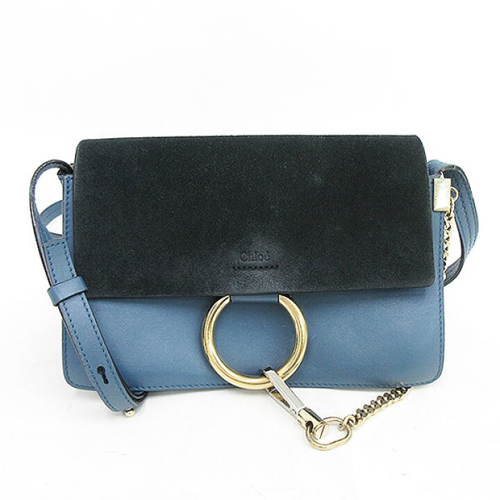 楽天市場】chloe(クロエ) フェイ ショルダーバッグ 青系 ブルー レザー  