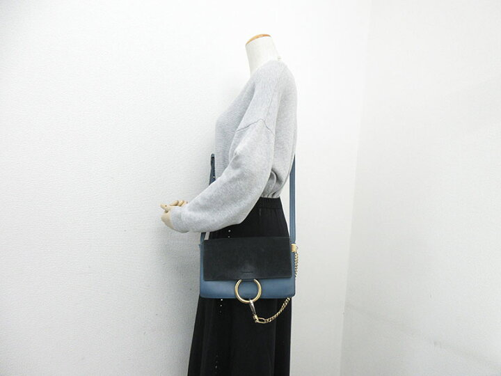 楽天市場】chloe(クロエ) フェイ ショルダーバッグ 青系 ブルー レザー  