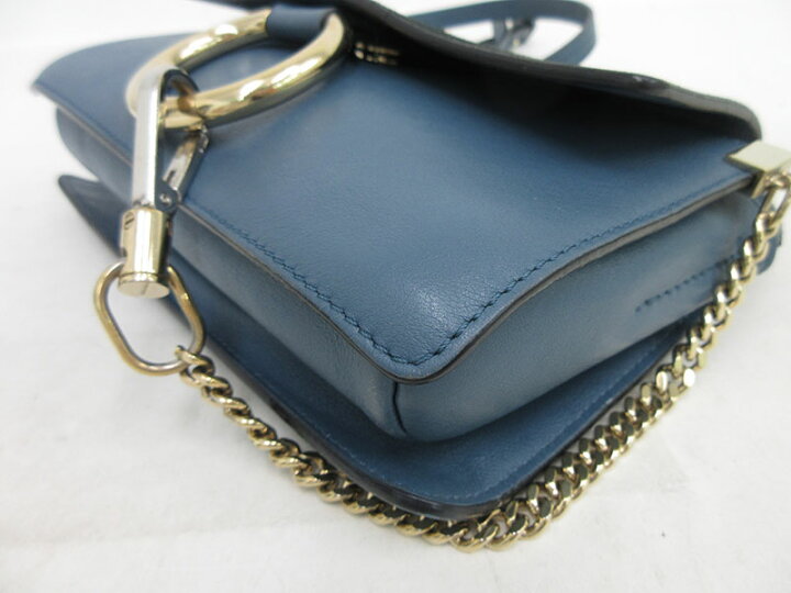 楽天市場】chloe(クロエ) フェイ ショルダーバッグ 青系 ブルー レザー  