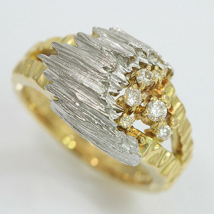 楽天市場】福原佐智 リング ダイヤモンド 計0.17ct 14.5号 18金 